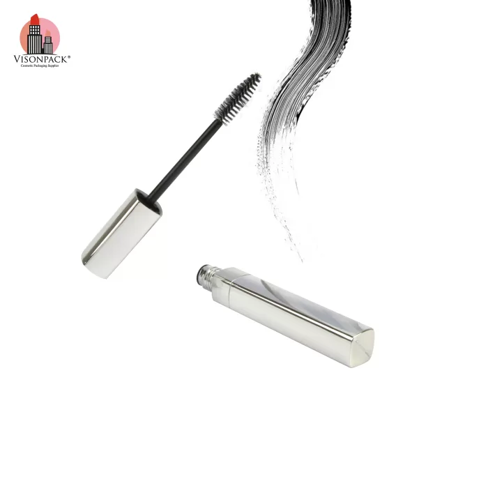 New Arrival Square Slim Lip Gloss Concealer Packaging Empty Eyelash Mascara Tube Silver Custom Lids Color - MC146 - Image 5