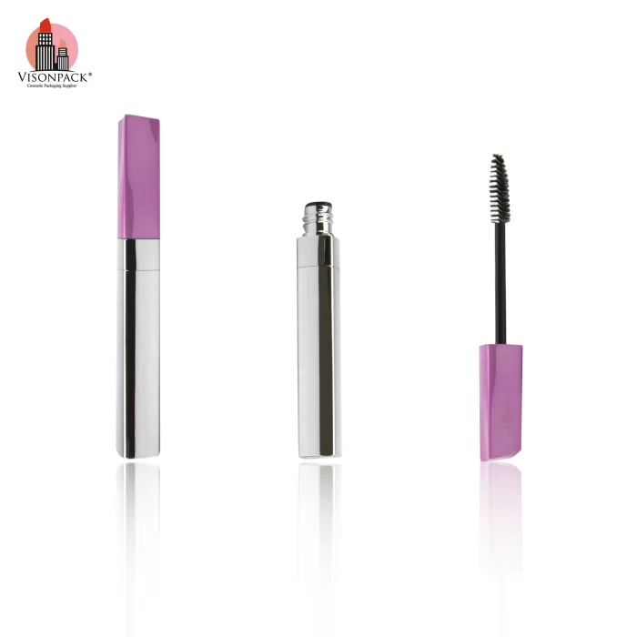 New Arrival Square Slim Lip Gloss Concealer Packaging Empty Eyelash Mascara Tube Silver Custom Lids Color - MC146 - Image 6