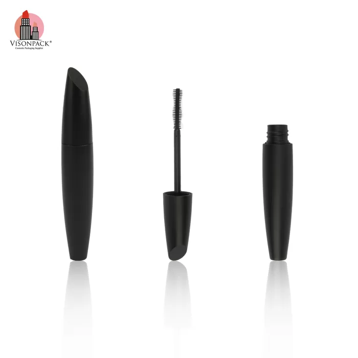 Classical Oval Shape Mascara Wand Bottle Matte Black Private Label Empty Tubes Customized - MC152