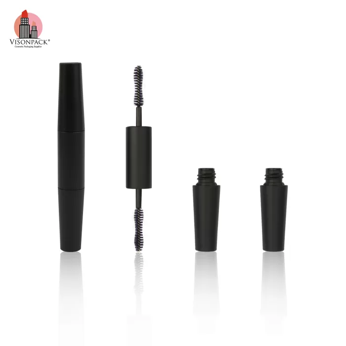 Wholesale Black Double Side Empty Eyelash Mascara Tube Double Ended Brush Custom OEM - MC168