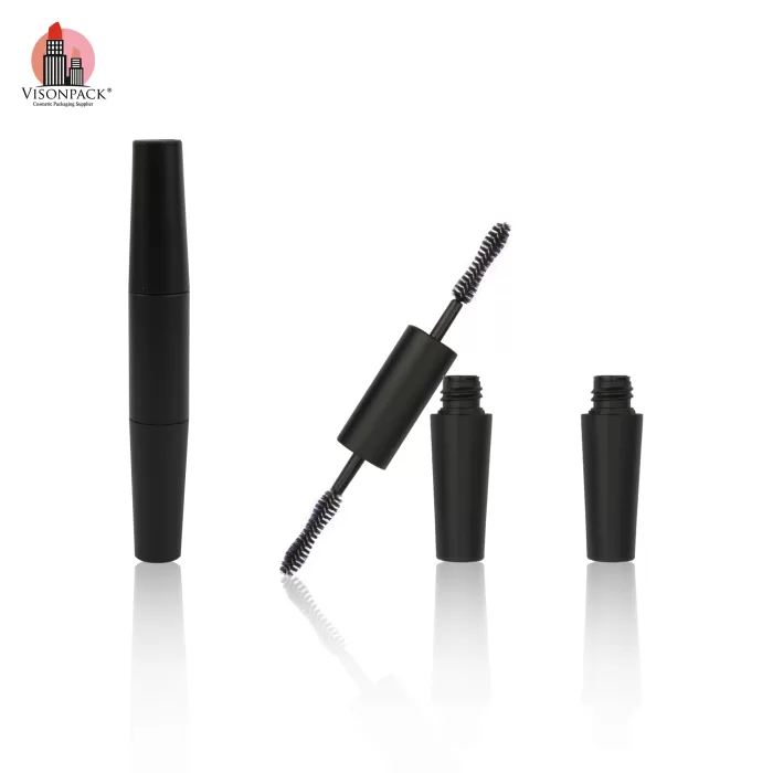 Wholesale Black Double Side Empty Eyelash Mascara Tube Double Ended Brush Custom OEM - MC168 - Image 2
