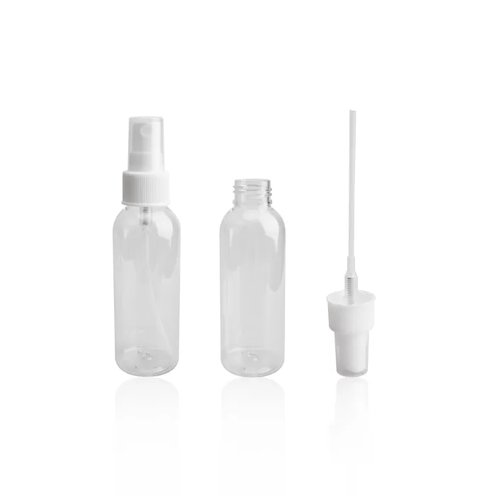 PET Plastic Alcohol Sprayer Bottle 100ml Hand Sanitizer Spray Pump Serum 18-24mm Neck Screw Fitting - PB008 - Image 2