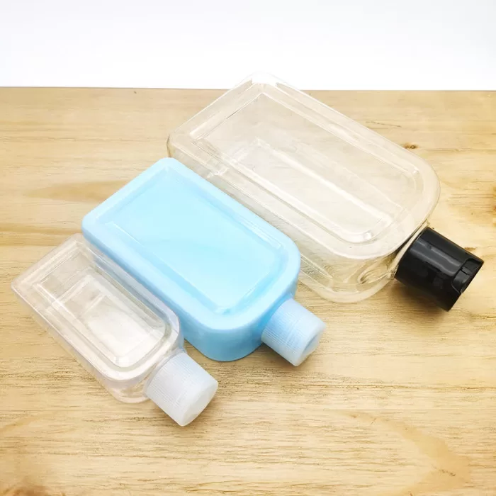 Cosmetics Personal Skincare PETG Square Empty Lotion Shampoo Liquid Soap Plastic Bottle 50ml 120ml 260ml - PB100 - Image 2