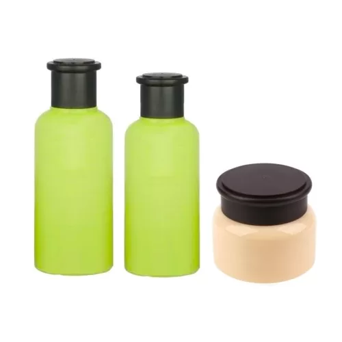 Refillable Custom Logo Color Plastic Container 50g Empty Cosmetics Hair Skincare Lotion Cream Jar Bottle Set 120ml 160ml - PJ008