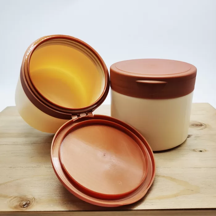 Custom 300g-500g Skincare Plastic Cream Jar with Flip Top Cap, Large Capacity - PJ222 - Image 4
