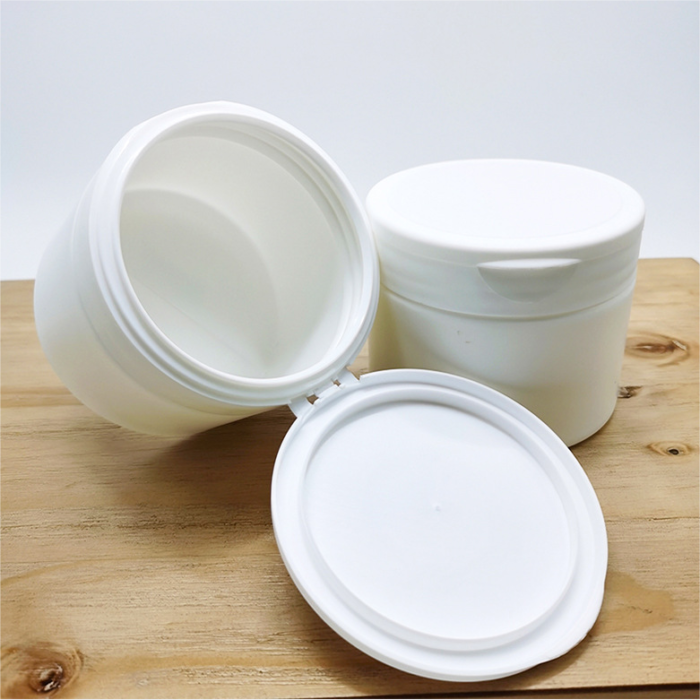 Custom 300g-500g Skincare Plastic Cream Jar with Flip Top Cap, Large Capacity - PJ222 - Image 5