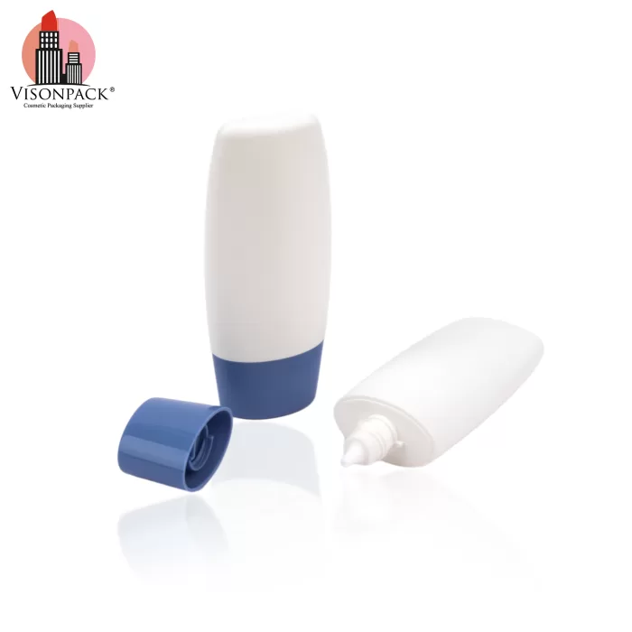 50ml Flat Plastic Cream Bottle Sunscreen Lotion Squeeze Packaging with Screw Lids - ST003 - Image 4