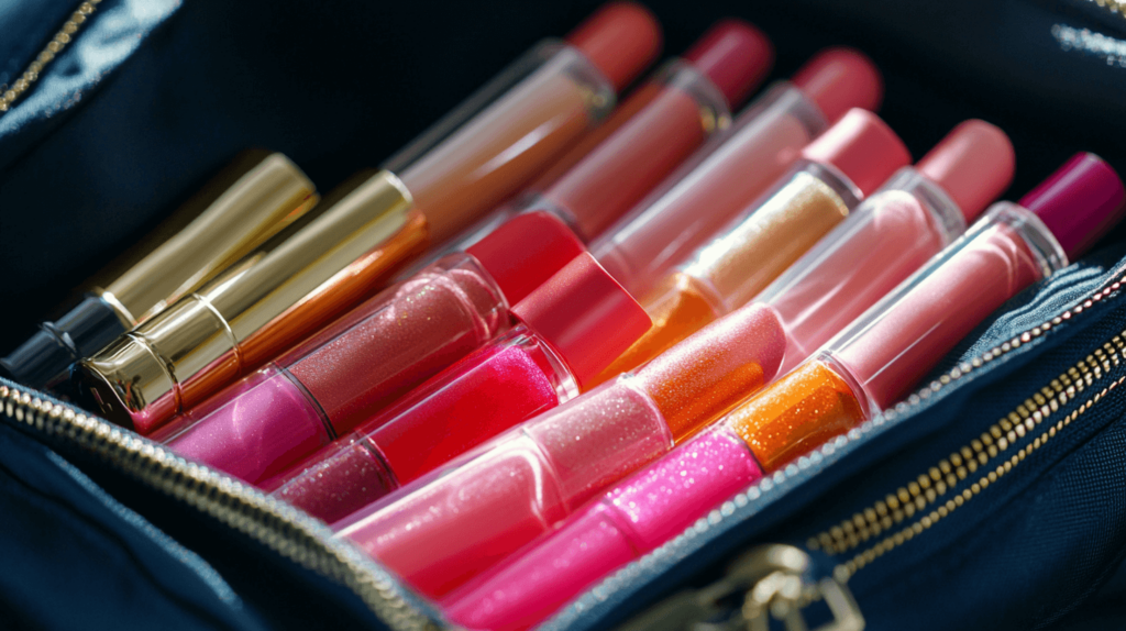 lip gloss tubes in a bag