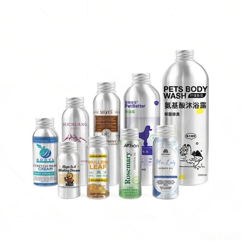 30ml 50ml 100ml 150ml 250ml 500ml Silver Aluminum Spray Bottles with Cap Atomizer Shampoo Pump/Spray Bottle 1oz 3oz 4oz 5oz 8oz - A256 - Image 5