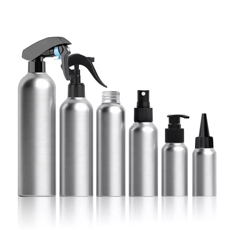 30ml 50ml 100ml 150ml 250ml 500ml Silver Aluminum Spray Bottles with Cap Atomizer Shampoo Pump/Spray Bottle 1oz 3oz 4oz 5oz 8oz - A256 - Image 2