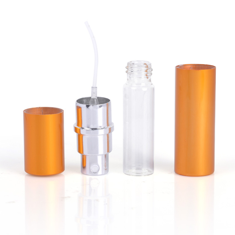 Wholesale Portable Travel Perfume Packaging Refillable Round Empty Perfume Bottle 10ml Glass Metal Aluminium Bottle - AG010 - Image 4
