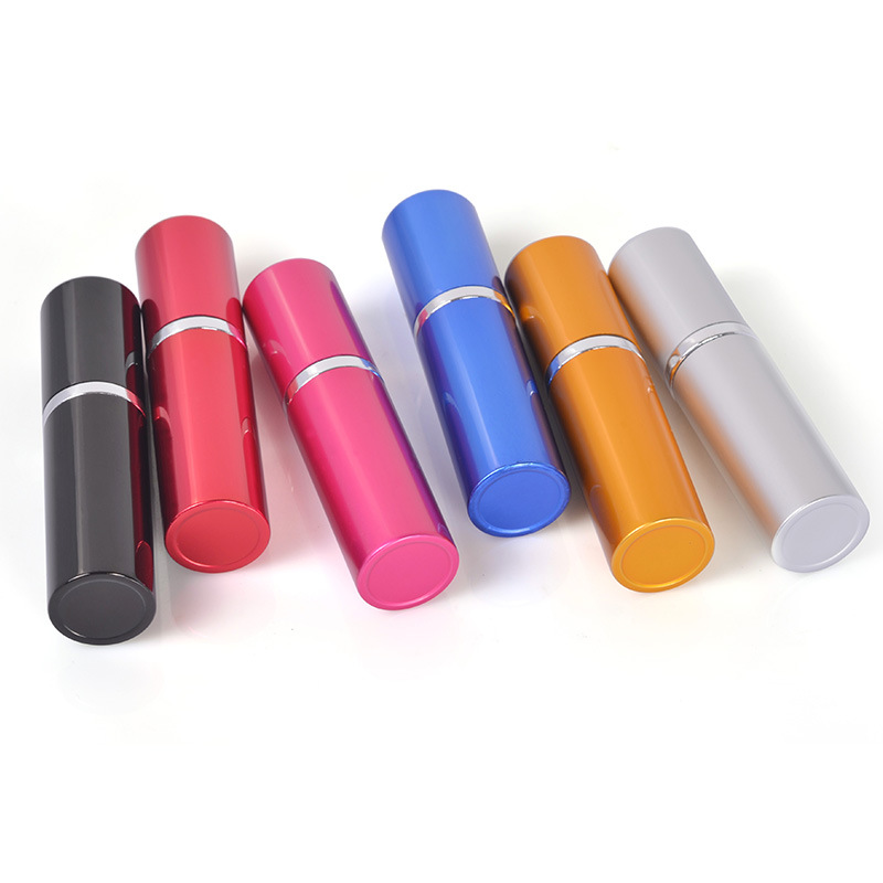 Wholesale Portable Travel Perfume Packaging Refillable Round Empty Perfume Bottle 10ml Glass Metal Aluminium Bottle - AG010 - Image 2