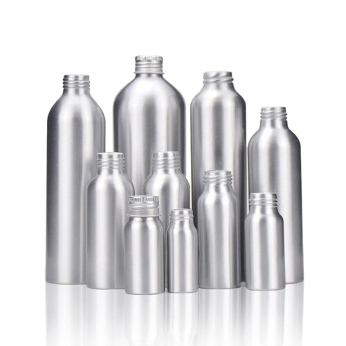Custom Round Empty Metal Aluminum Cosmetics Spray Pump Bottle 30ml 50ml 100ml 120ml 200ml 500ml - ALB100