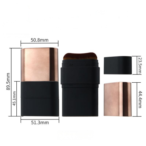 Face Make up Plastic Package 10ml 13ml 10g 15g Concealer Foundation Stick Packaging Double End Blush Stick Container with Brush - B1314