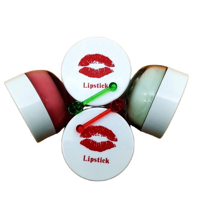 New 5-7g Plastic Double Thick Wall Lip Mask Round Lip Gloss Cream Container Makeup Package Empty Travel Dispenser Box Cream Jar - CJ1901 - Image 4