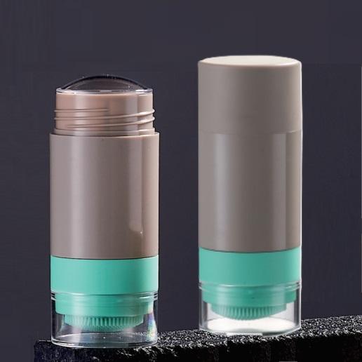 New Arrival Personal Care Packaging Double Side Round Empty Deodorant Container Tube 15g 30g 50g 75g With Silicone Brush - DB120B - Image 2