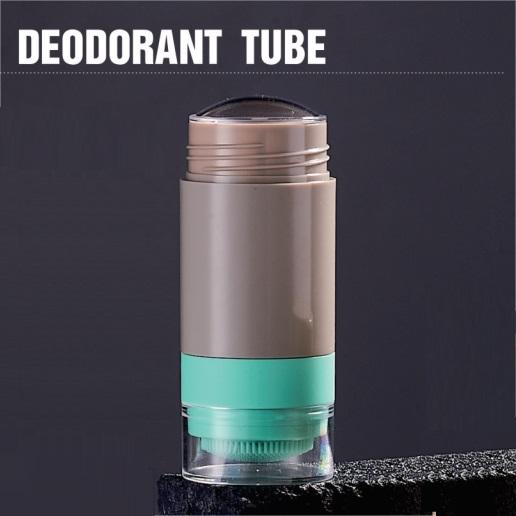 New Arrival Personal Care Packaging Double Side Round Empty Deodorant Container Tube 15g 30g 50g 75g With Silicone Brush - DB120B