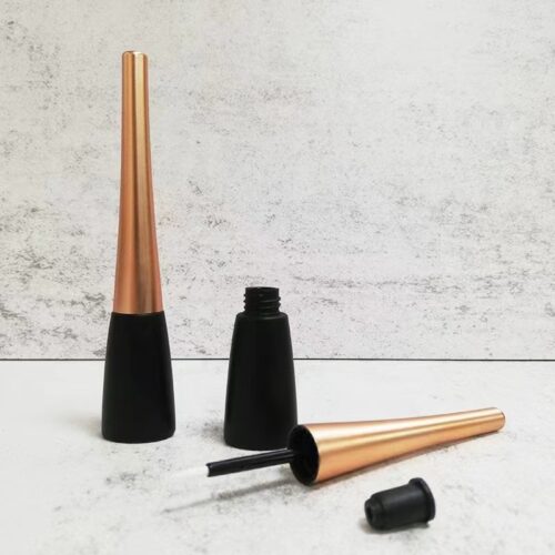 New Conical Oval Eyeliner Tube Black Rose Gold ABS Package False Eyelash Glue Bottle Liquid Eyeliner Makeup Container 4.5ml - EL1739