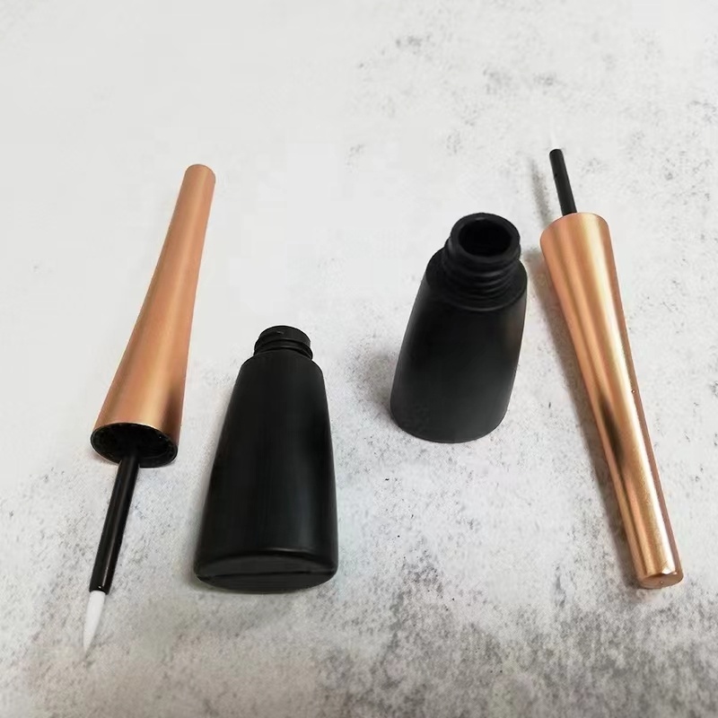 New Conical Oval Eyeliner Tube Black Rose Gold ABS Package False Eyelash Glue Bottle Liquid Eyeliner Makeup Container 4.5ml - EL1739 - Image 3