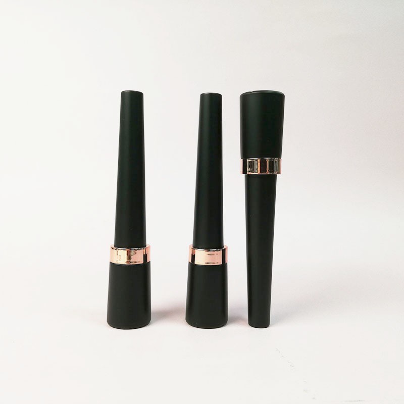 Factory Liquid Eyeliner Bottle 8ml Black With Rose Gold False Eyelash Expansion Glue Packaging Thin Tip Hot Stamping Printing - EL1746 - Image 6