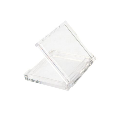 Square Single Color Custom Blusher Case Clear Empty Makeup Eyeshadow Case Black Private Label - ES074/ES075/ES076
