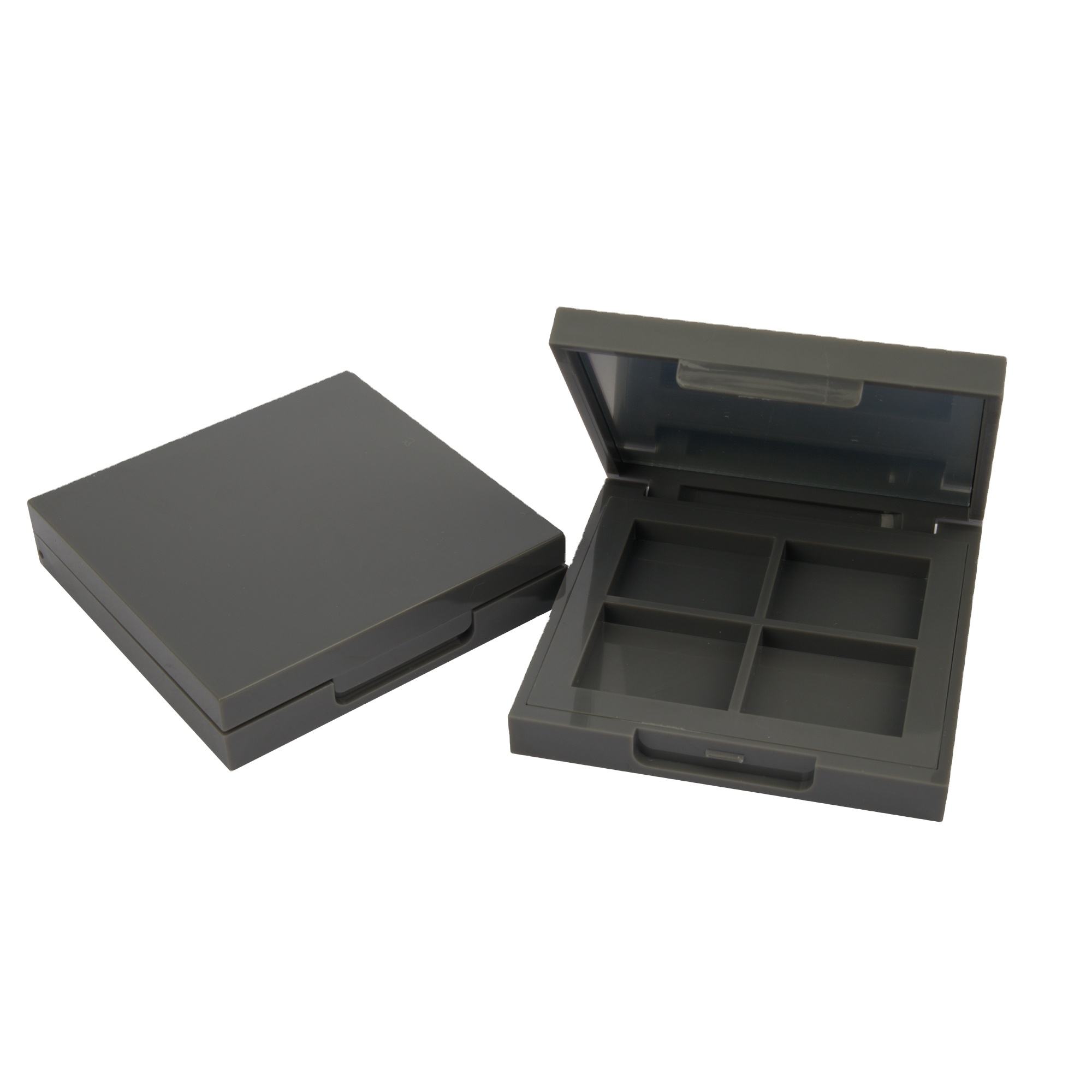Wholesale Empty Makeup Square 2 Colors Bronzer Highlighter 4 Colors Eye Shadow Palette Case With Mirror - ES090/ES091