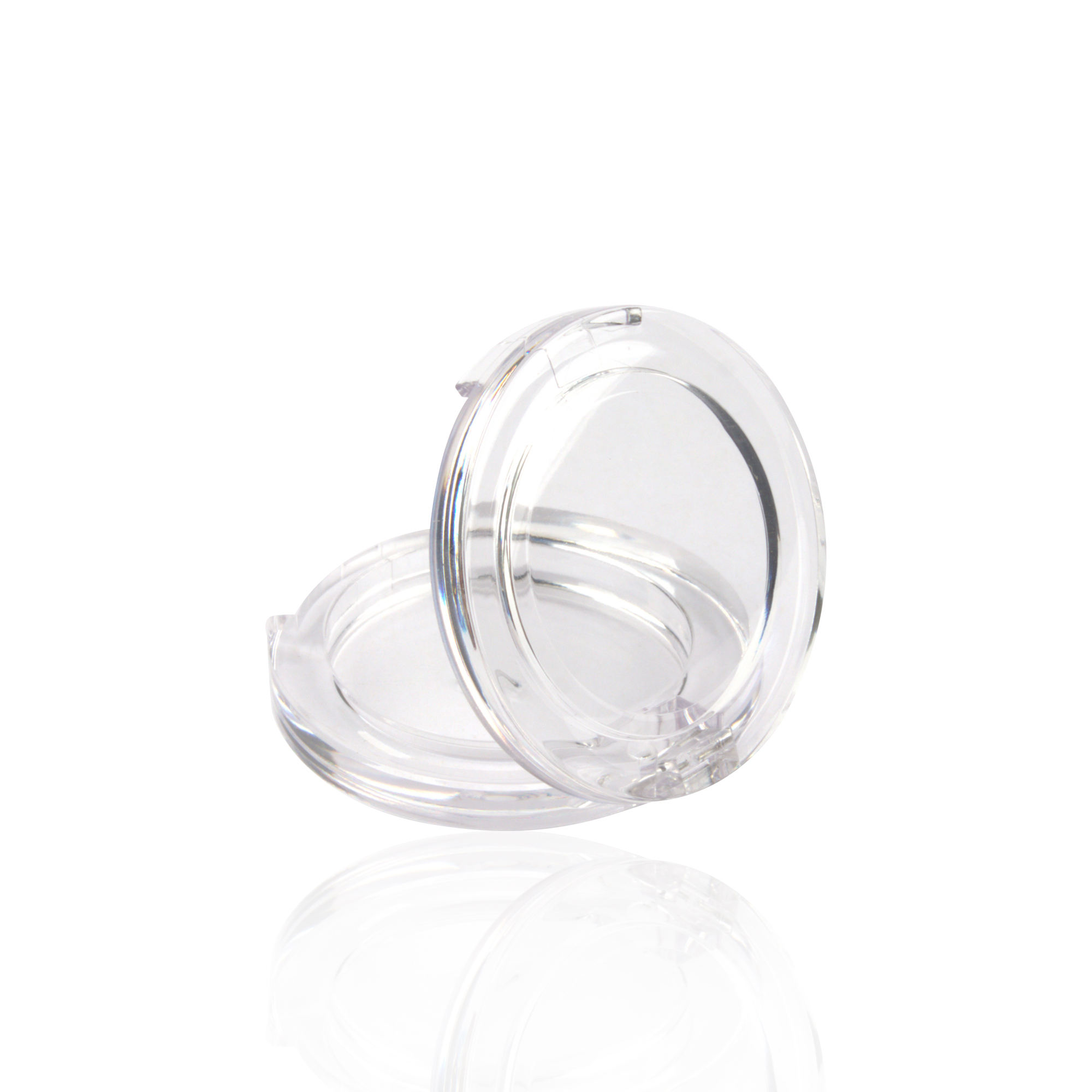 Wholesale Round Transparent Empty Single Color 5g Blusher Case Private Label Compact Eyeshadow Blush Case 3g Custom Logo - ES117/ES118