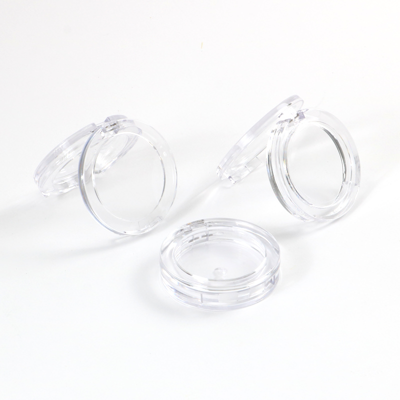 Wholesale Round Transparent Empty Single Color 5g Blusher Case Private Label Compact Eyeshadow Blush Case 3g Custom Logo - ES117/ES118 - Image 4