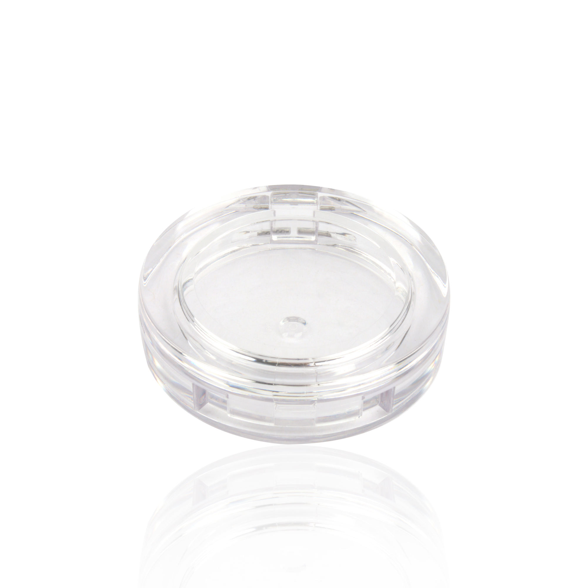 Wholesale Round Transparent Empty Single Color 5g Blusher Case Private Label Compact Eyeshadow Blush Case 3g Custom Logo - ES117/ES118 - Image 2