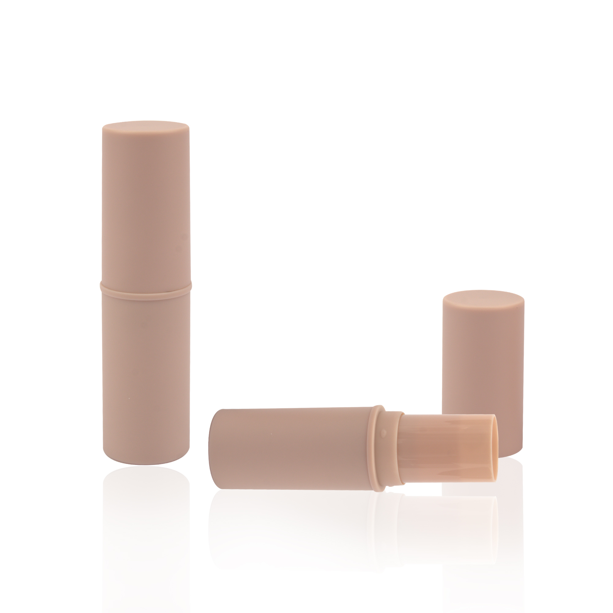 Custom Logo Color Round Cosmetic Packaging Nude 7.5g Foundation Stick Highlight Concealer Contour Stick Tube Container - F004 - Image 2