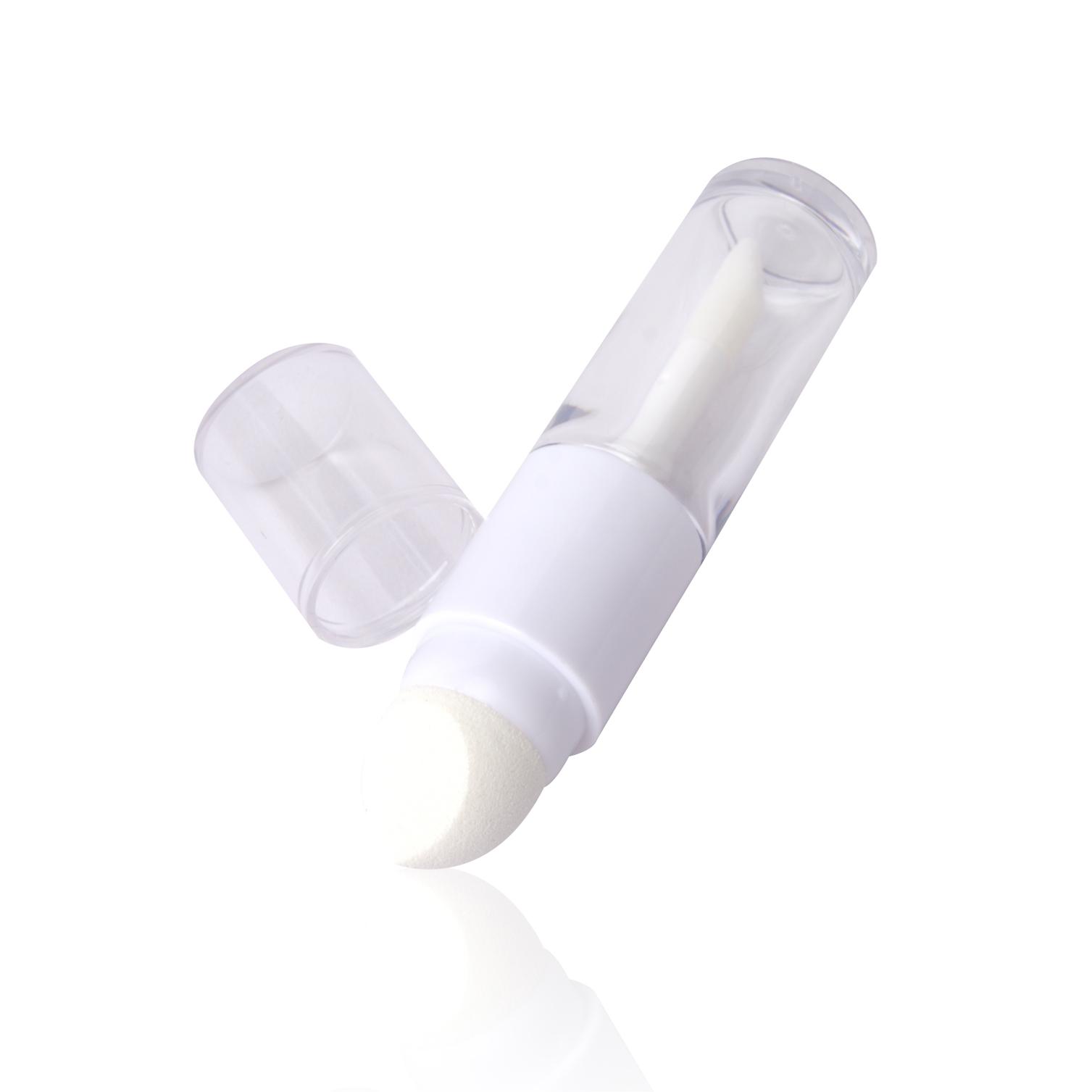Private Label Plastic 10ml Round Empty Liquid Foundation Blush Concealer Container Packaging With Sponge - F009 - Image 4