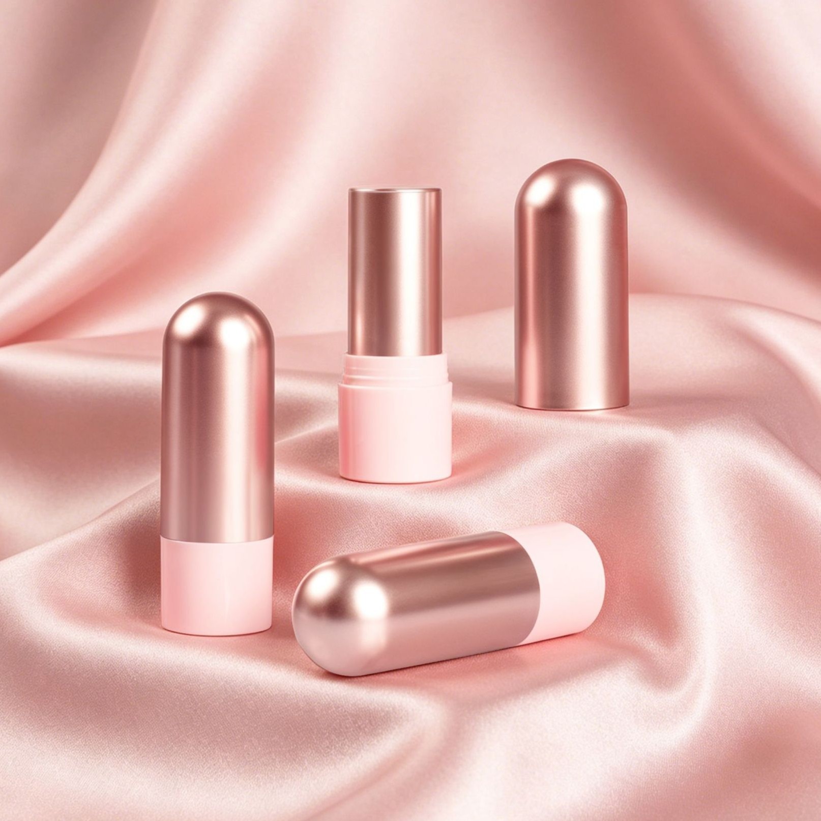 Custom Empty Cylinder Round Highlight Concealer Contour Stick Foundation Blush Stick Container Packaging 15g - F063