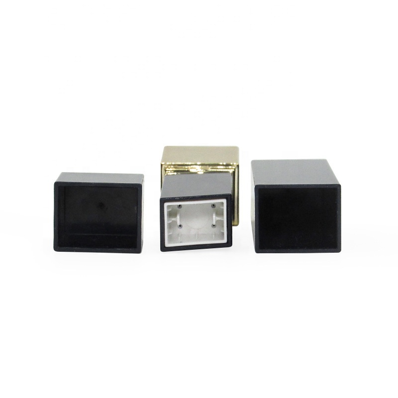 Gold Black Square Foundation Stick Container Double Head With Foundation Brush Lipsick Tube Highlight Stick Empty Makeup Package - F1202 - Image 6