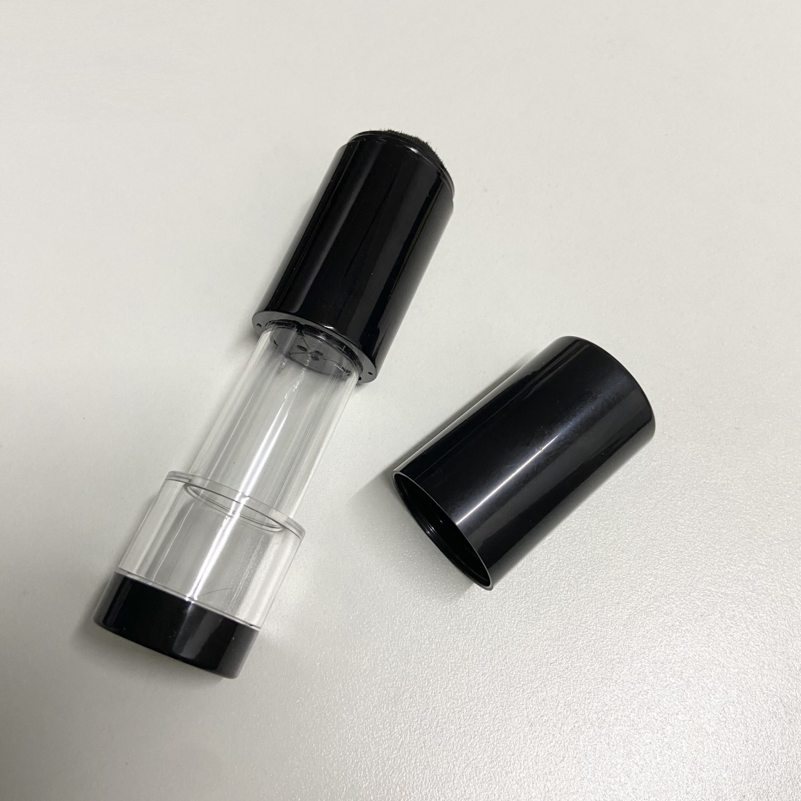 Custom Portable Cosmetic Packaging Retractable Blush Sunscreen Loose Powder Brush Tube Container - F206 - Image 5