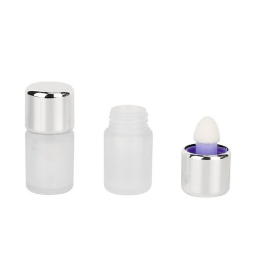 Custom Cylinder Round Empty Plastic 5ml Liquid Contour Concealer bronzer Blush Container Bottle With Sponge - F454
