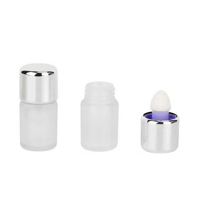 Custom Cylinder Round Empty Plastic 5ml Liquid Contour Concealer bronzer Blush Container Bottle With Sponge - F454