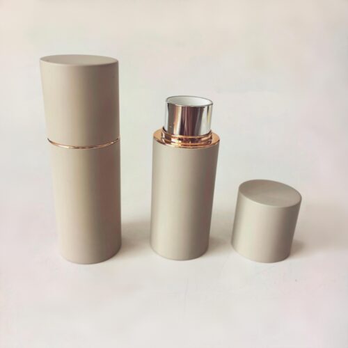 Cosmetic Empty Aluminum Concealer Foundation Balm Stick Container Round Magnetic Metal Blush Stick Packaging Big Lipstick Tube - FH814