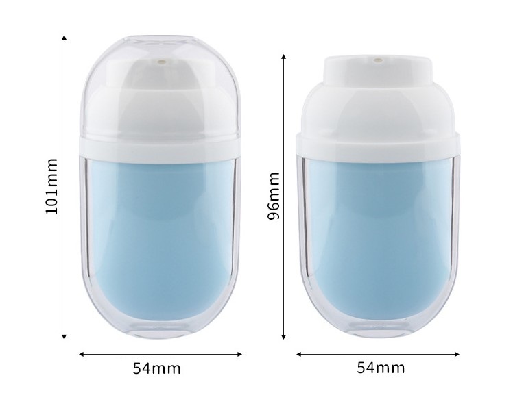 Custom Empty Oval 30ml Face BB Cream Sunscreen Cream Tube Lotion Primer Foundation Pump Bottle Packaging - FS134 - Image 5
