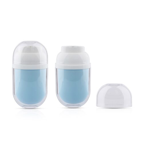 Custom Empty Oval 30ml Face BB Cream Sunscreen Cream Tube Lotion Primer Foundation Pump Bottle Packaging - FS134