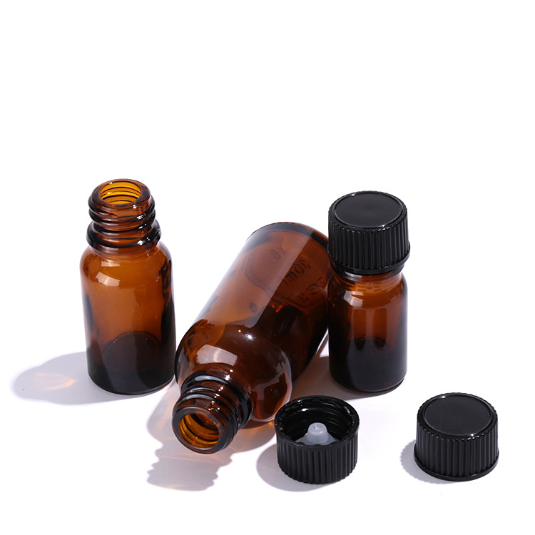 5ml 10ml 30ml 50ml Amber Essential Oil Glass Bottle Plug Seal Screw Cap Clear Brown Eye Serum Glass Vial Child-resistant Cap - G001 - Image 2