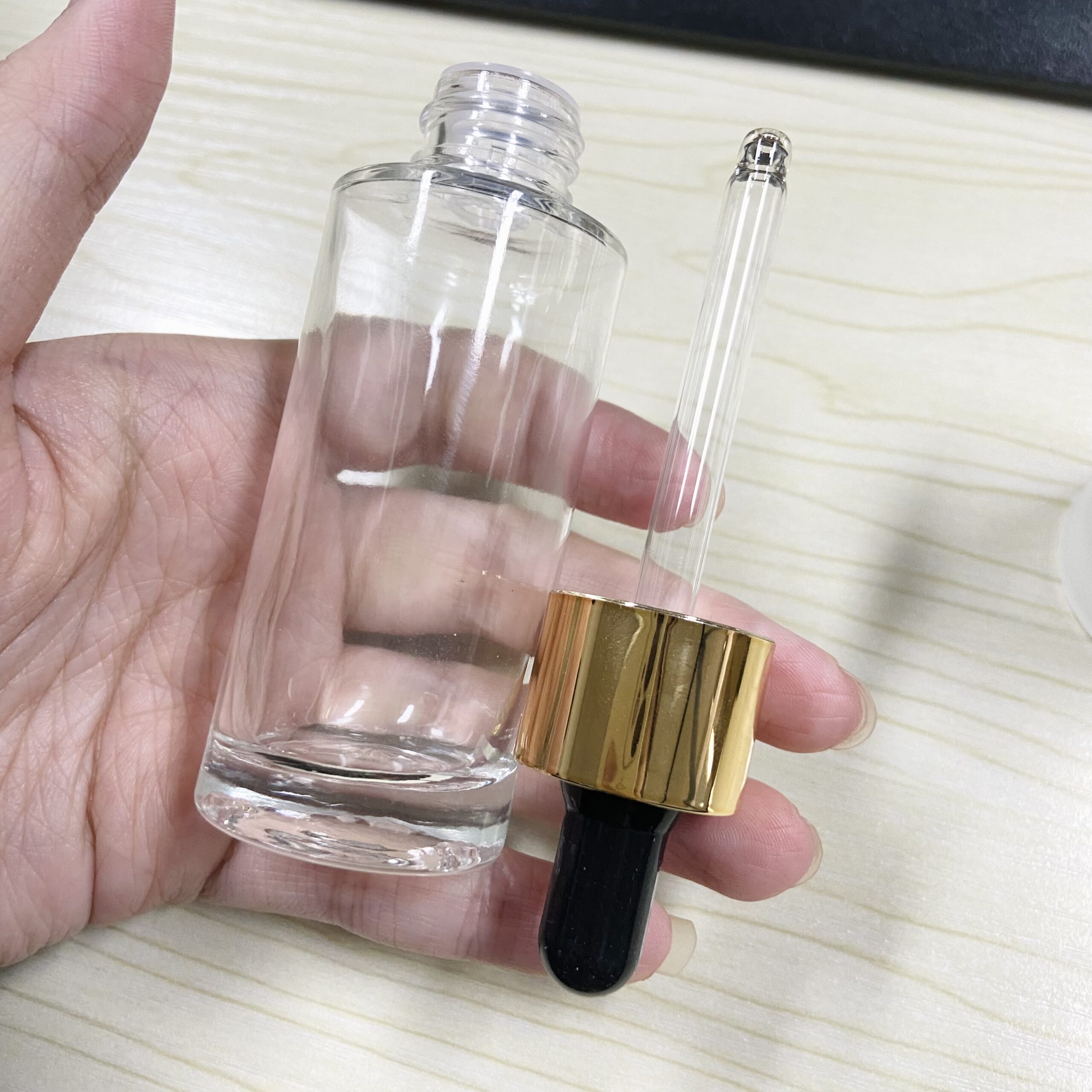 10ml 20ml 30ml 50ml Custom Empty Cosmetics Skincare Serum Glass Frosted Bottles Hair Essential Oil Dropper Bottle Luxury - GB005 - Image 5