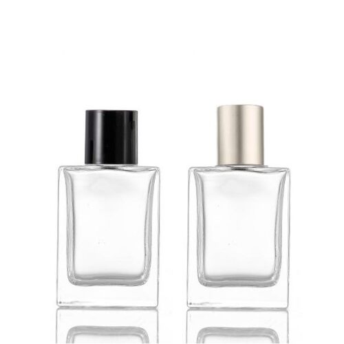 Custom Empty Rectangle Flat Square Skincare Serum Oil Glass Bottle Packaging 20ml - GB027