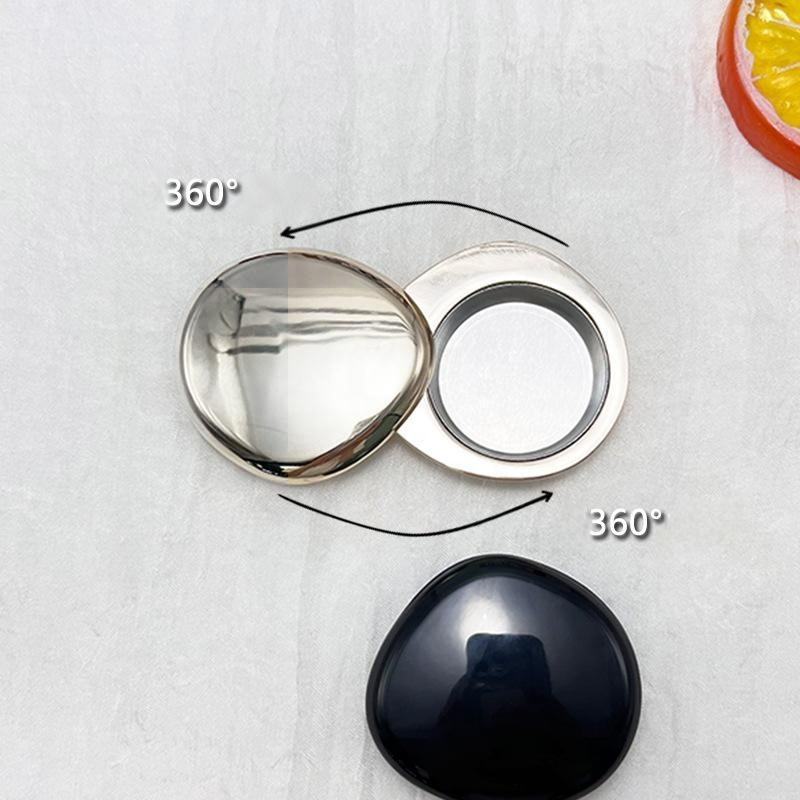 Custom Logo Zinc Alloy Metal Lip Cream Box Rotating Cap Magnetic Blush Case Eyeshadow Palette Refillable Aluminum Pan Inner Tray - DA119 - Image 3