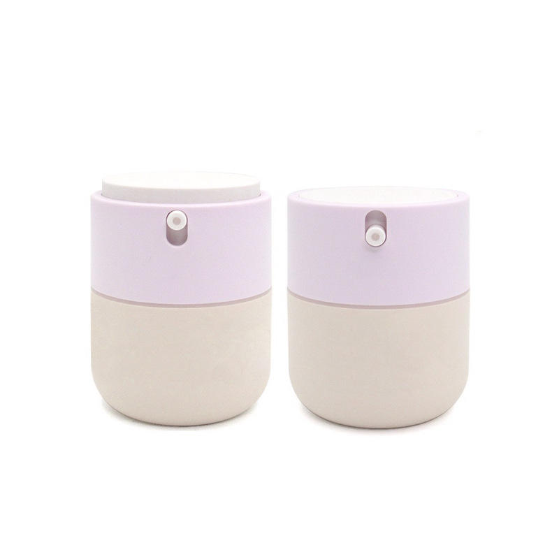 Labeling Brand Skin Care Package Plastic Round 50ml Vacuum Bottle With Rotary Lift Lid Baby Cream Jar Pressed Top Lotion Bottle - JH73