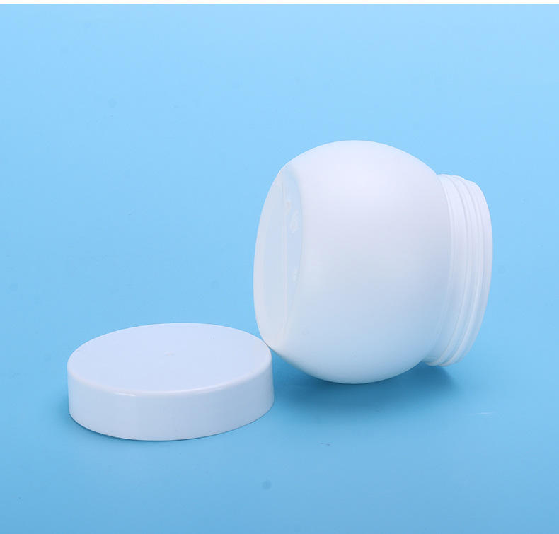 Factory New Arrival Plastic Skin Care Packaging 160ml Screw Cap White Round Cosmetic Cream Jar HDPE PP Hair Wax Wide Mouth Jar - JX144 - Image 6