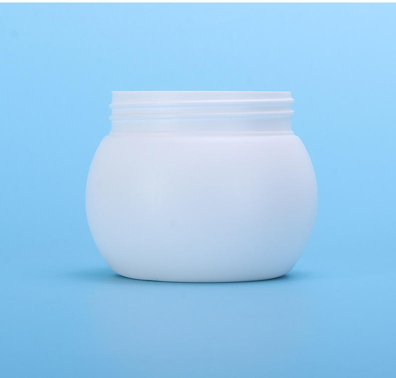 Factory New Arrival Plastic Skin Care Packaging 160ml Screw Cap White Round Cosmetic Cream Jar HDPE PP Hair Wax Wide Mouth Jar - JX144 - Image 3
