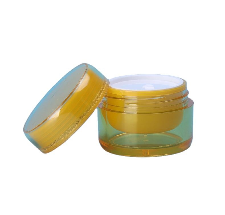 Wholesale Skin Care Packing 50ml 50g Cream Bottle Thick Double Wall with Inner Jar Custom Logo Face Cream Jar PS Transparent - JX199