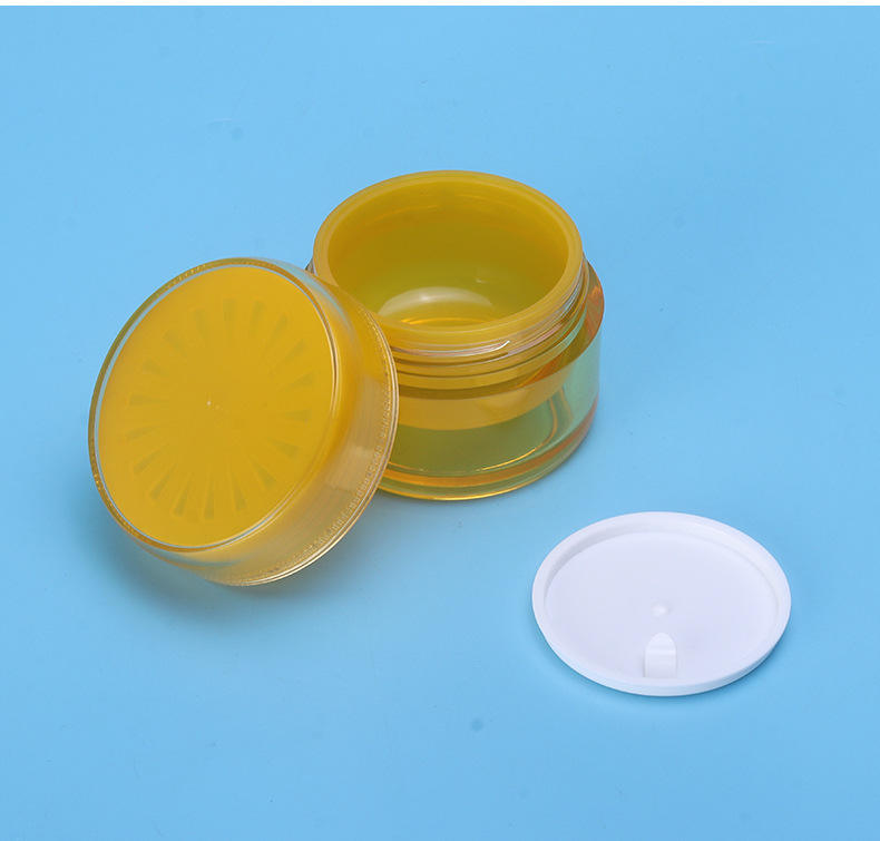 Wholesale Skin Care Packing 50ml 50g Cream Bottle Thick Double Wall with Inner Jar Custom Logo Face Cream Jar PS Transparent - JX199 - Image 2