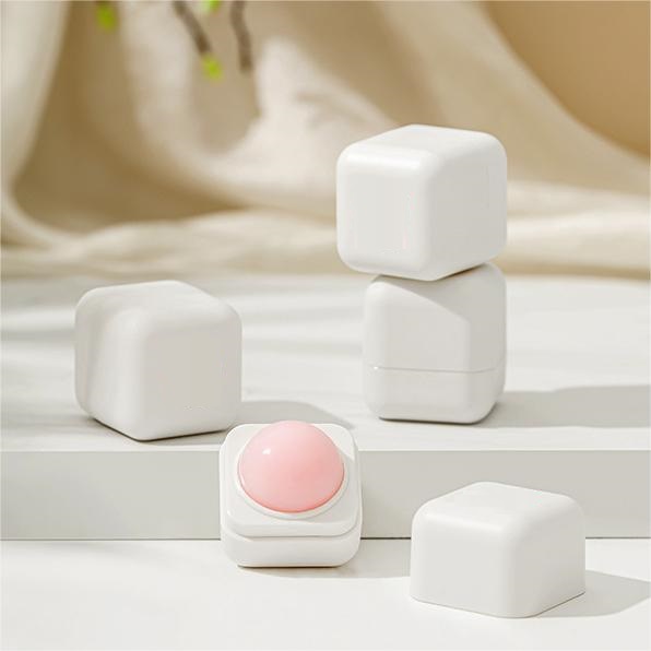 Custom Logo Square Empty Cube Lip Balm Blush Deodorant Container Packaging 8g With Mirror for Kids - LB001S - Image 6