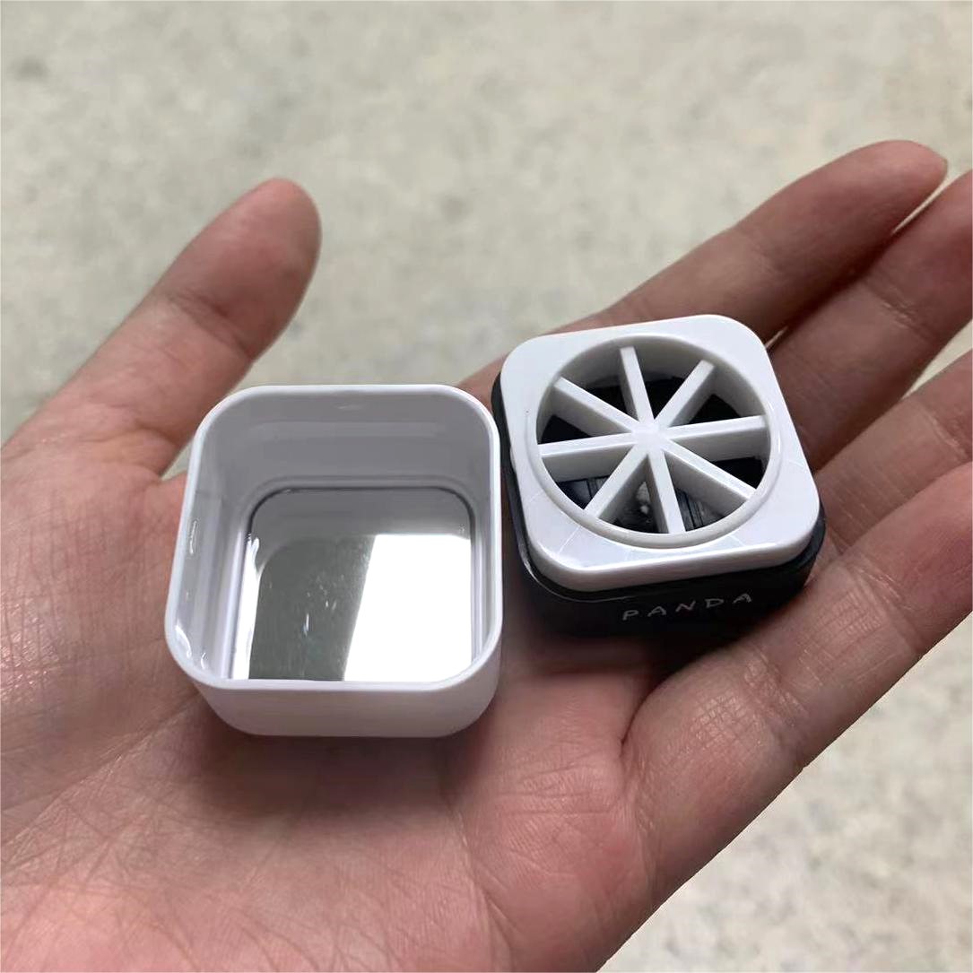 Custom Logo Square Empty Cube Lip Balm Blush Deodorant Container Packaging 8g With Mirror for Kids - LB001S - Image 2
